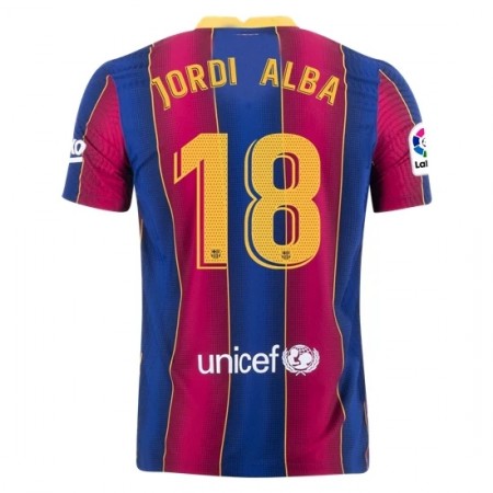 Billiga Fotbollströjor FC Barcelona Jordi Alba 18 Hemma tröja 2020/21 Kortärmad